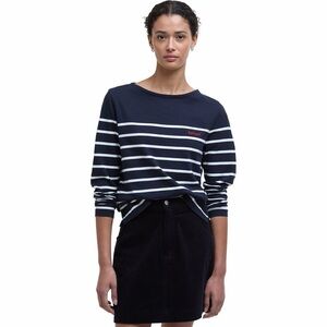 Barbour Bradley Navy and White Striped Top (NWT)